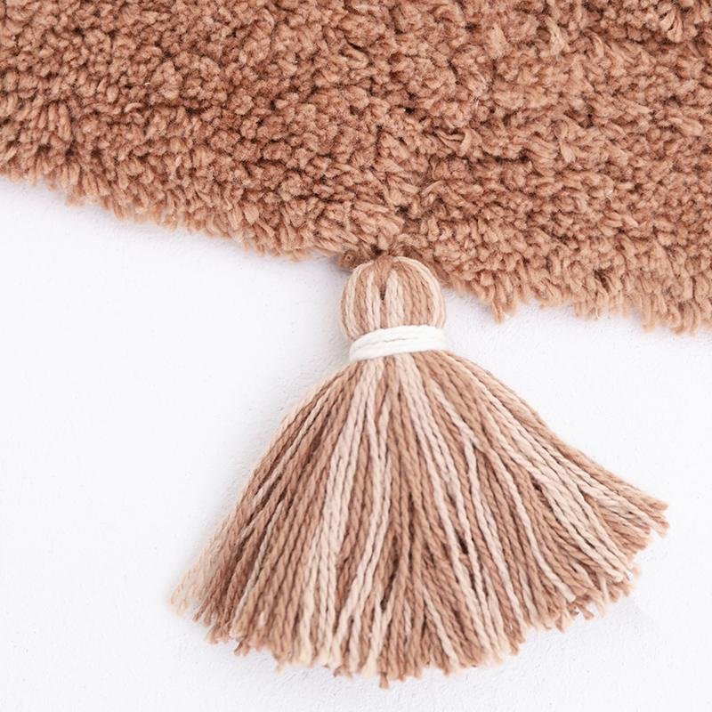 YVA Böhmischer Kinderteppich mit Pompons