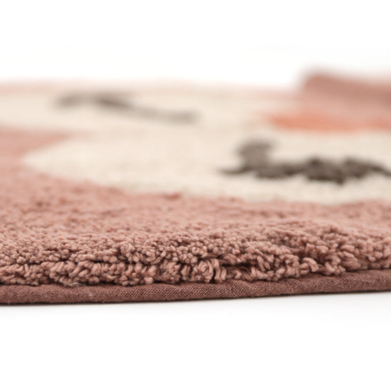 Rosa Kinderteppich Eule | Little Pepa