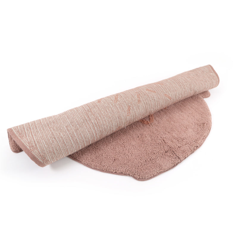 Rosa Kinderteppich Eule | Little Pepa