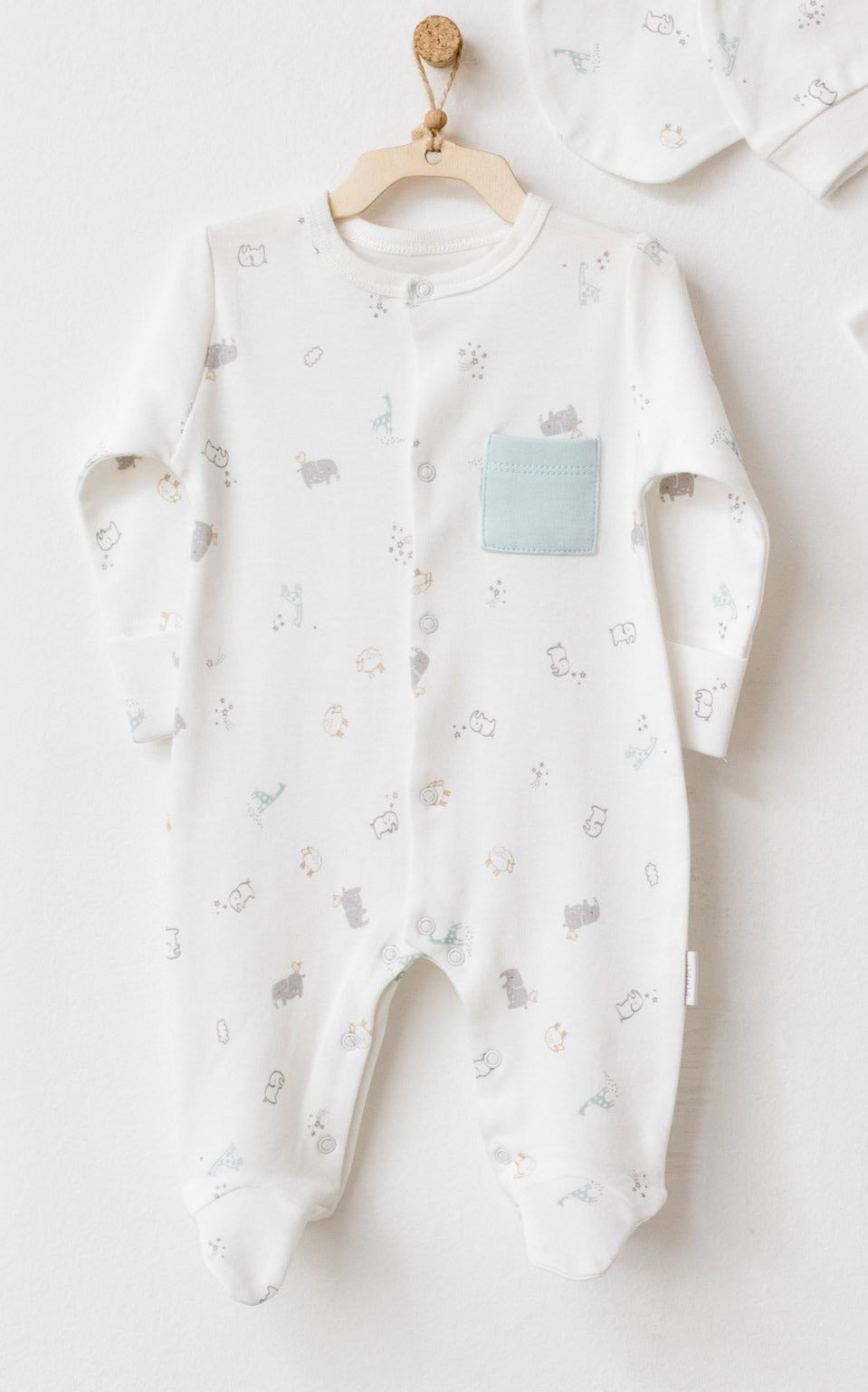 Bio Neugeborenen-Set 3 Teiliges-Outfit Fanty der Elefant