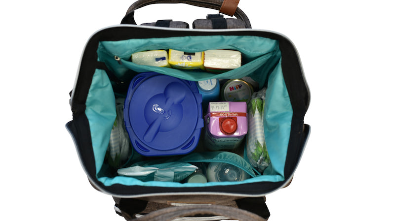 Wickelrucksack | Groß | Braun | Kiddie Babywear | Modern und Praktisch