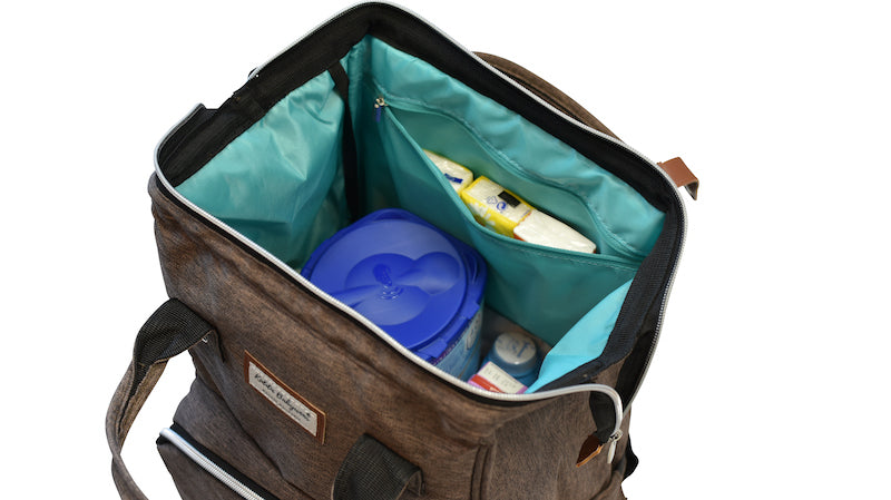 Wickelrucksack | Groß | Braun | Kiddie Babywear | Modern und Praktisch