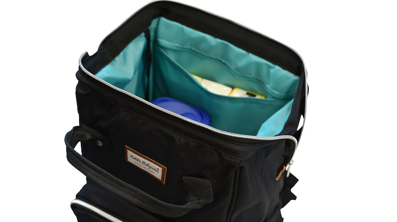 Wickelrucksack | Groß | Schwarz | Kiddie Babywear | Modern und Praktisch