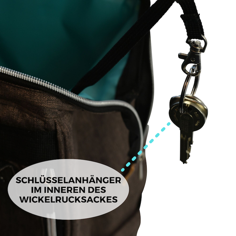 Wickelrucksack | Groß | Braun | Kiddie Babywear | Modern und Praktisch