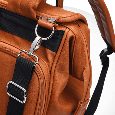 Premium Wickelrucksack aus Leder