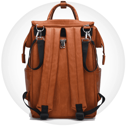 Premium Wickelrucksack aus Leder