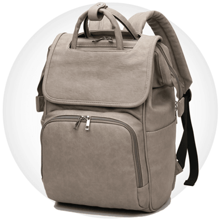 Premium Wickelrucksack aus Leder