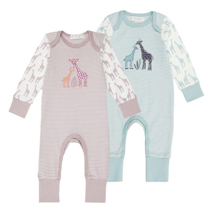 Strampler 'WAYAN' mit Giraffenmotiv | Sense Organics - kiddiebaby.de