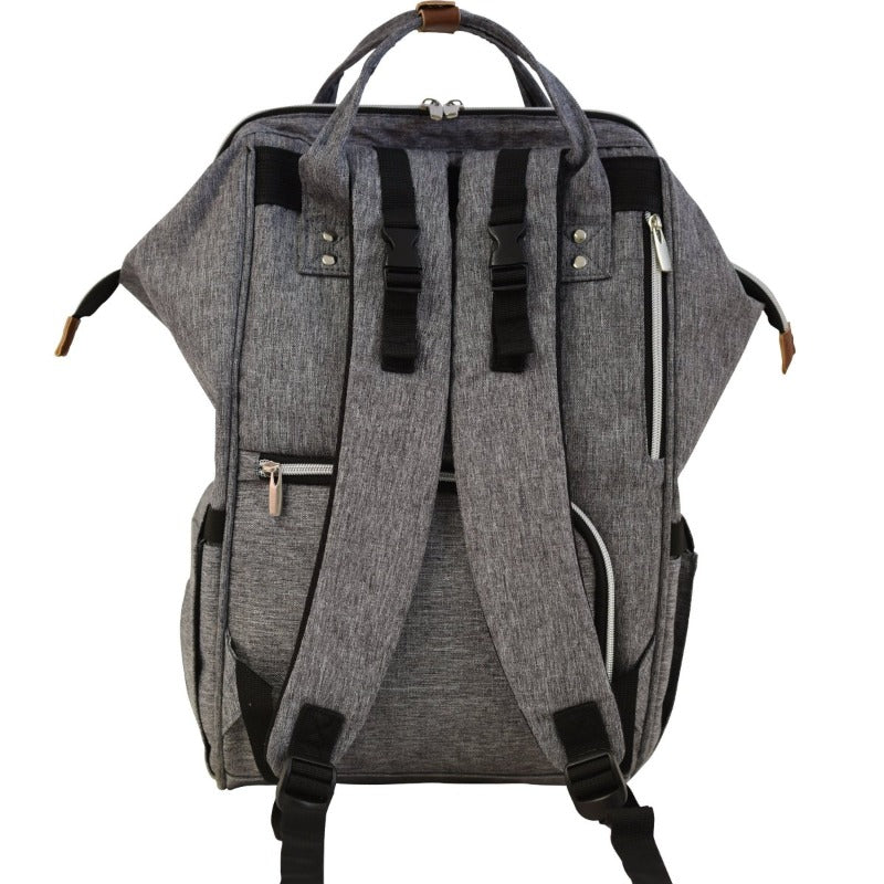 Wickelrucksack | Groß | Grau | Kiddie Babywear | Modern und Praktisch