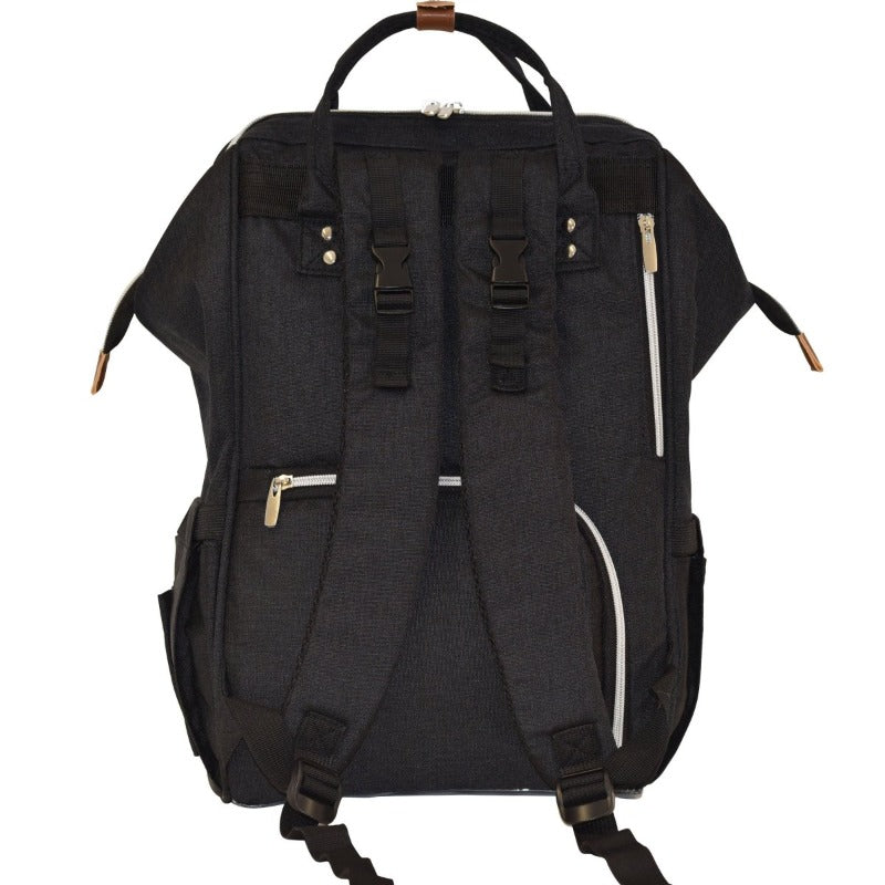 Wickelrucksack | Groß | Schwarz | Kiddie Babywear | Modern und Praktisch