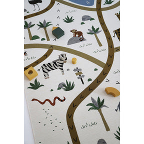 Little Savannah Safari Spielteppich 123x180cm