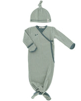 Babyschlafsack mit Mütze - Nebel Grün