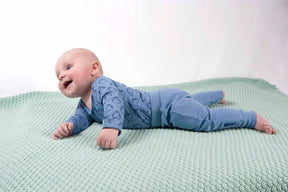 Baby Hose mit süßem Pinguin - Blau
