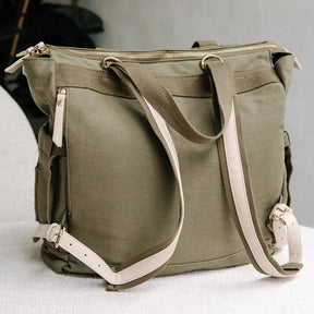 Wickelrucksack | Khaki | MumExplorer™ | Bio Baumwolle