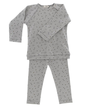 Pyjama-Set aus Ober und Unterteil mit süßem Muster