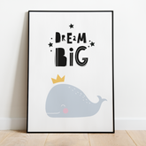 Kinderzimmer Poster Dream Big - A3
