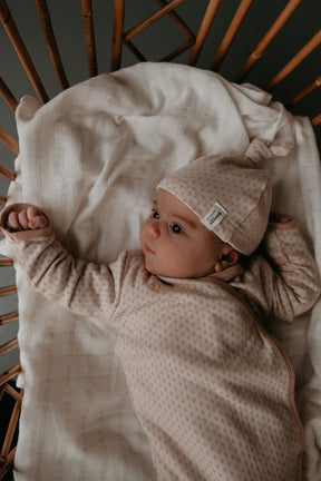 Babyschlafsack mit Mütze - Bordo