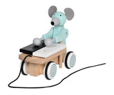 Ziehspielzeug mit Xylophon - Holzspielzeug - Speedy die Maus