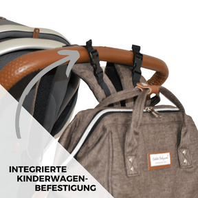 Wickelrucksack | Groß | Braun | Kiddie Babywear | Modern und Praktisch