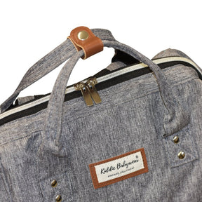 Wickelrucksack | Groß | Grau | Kiddie Babywear | Modern und Praktisch
